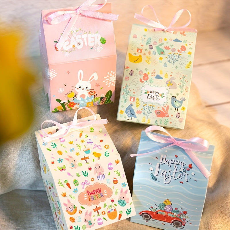 24-Pack Easter Treat Boxes with Ribbon