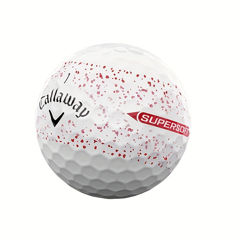 Splatter 360 Red Rubber Golf Balls (12pcs)