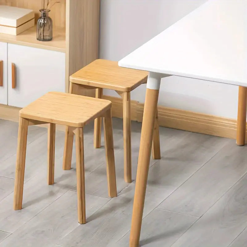 Eco-Friendly Bamboo Stool: Simplify Your Space with Style