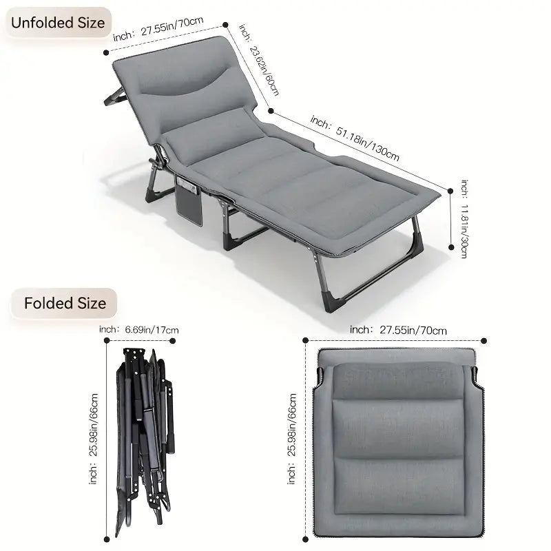 LabComfort Pro: Adjustable Recliner for Researchers - Light Grey, 70cm Width