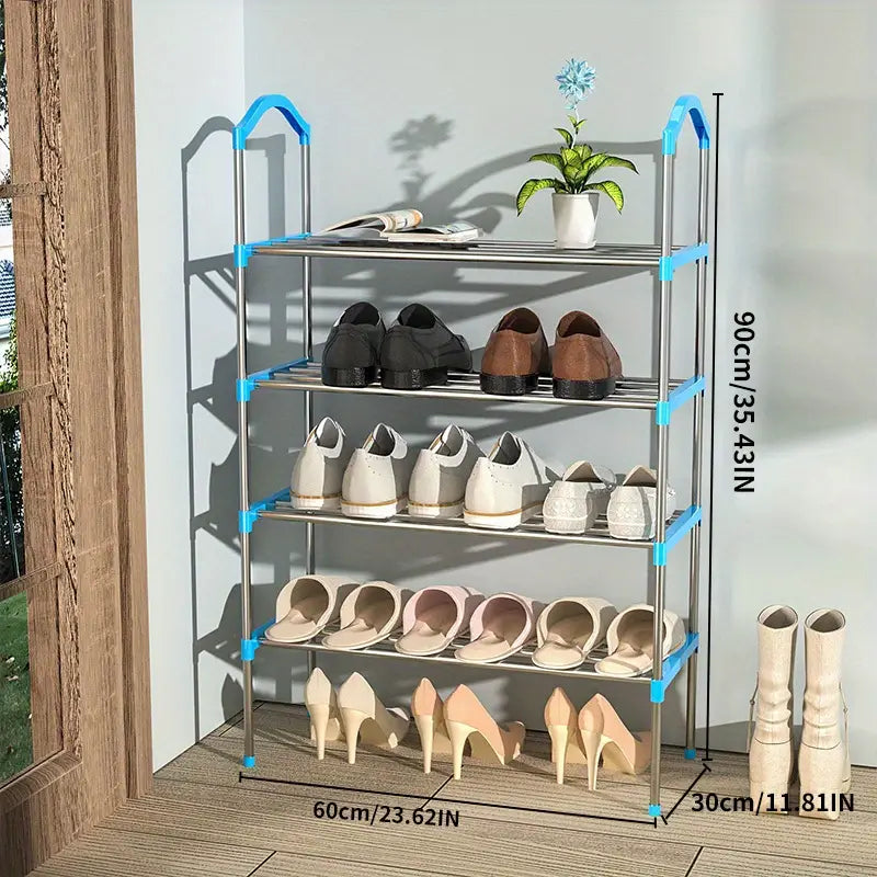 Organize your shoe collection with this multi-layer shoe rack