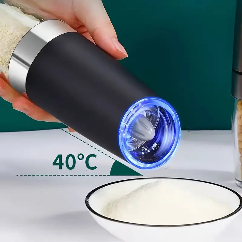 Spice up your life with the Gravity Electric Pepper and Salt Grinder Set