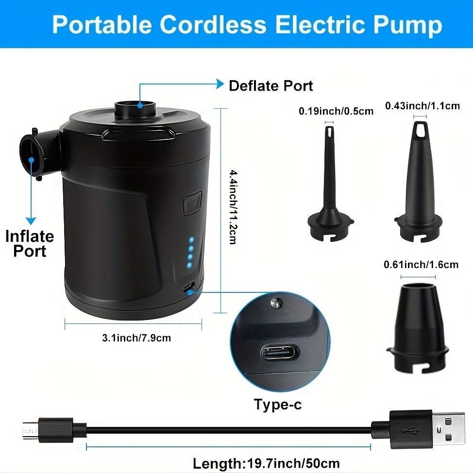 Wireless Electric Air Pump Rechargeable (5200mAh)