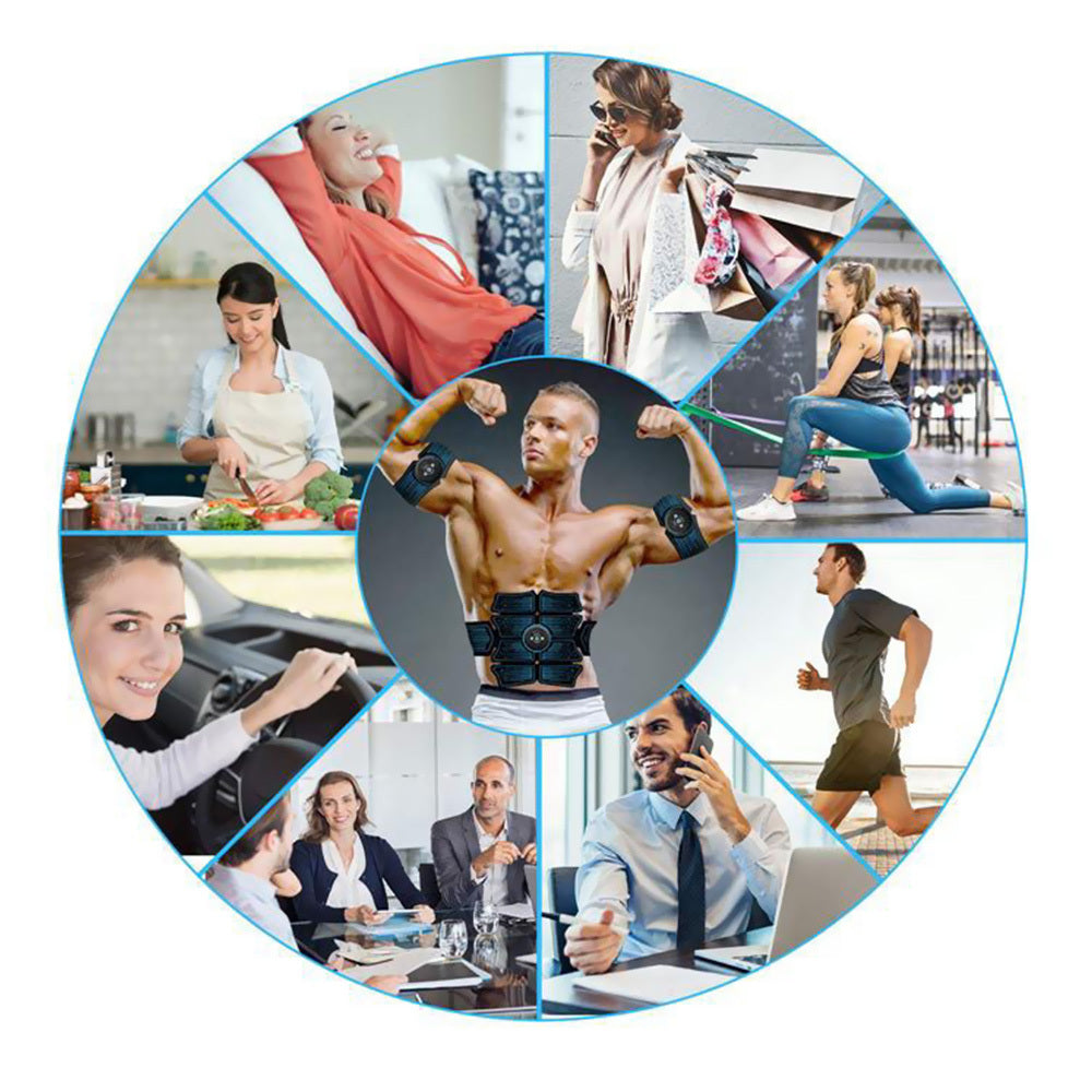 USB Rechargeable Muscle Toner Set for Abdomen & Arms