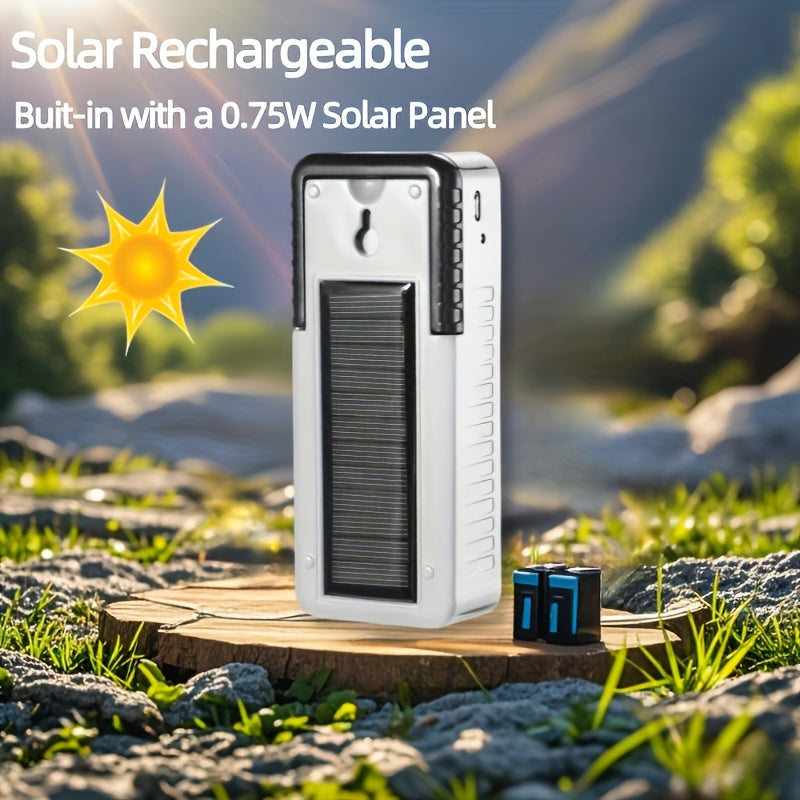 Solar Rechargeable LED Lantern with USB Charging