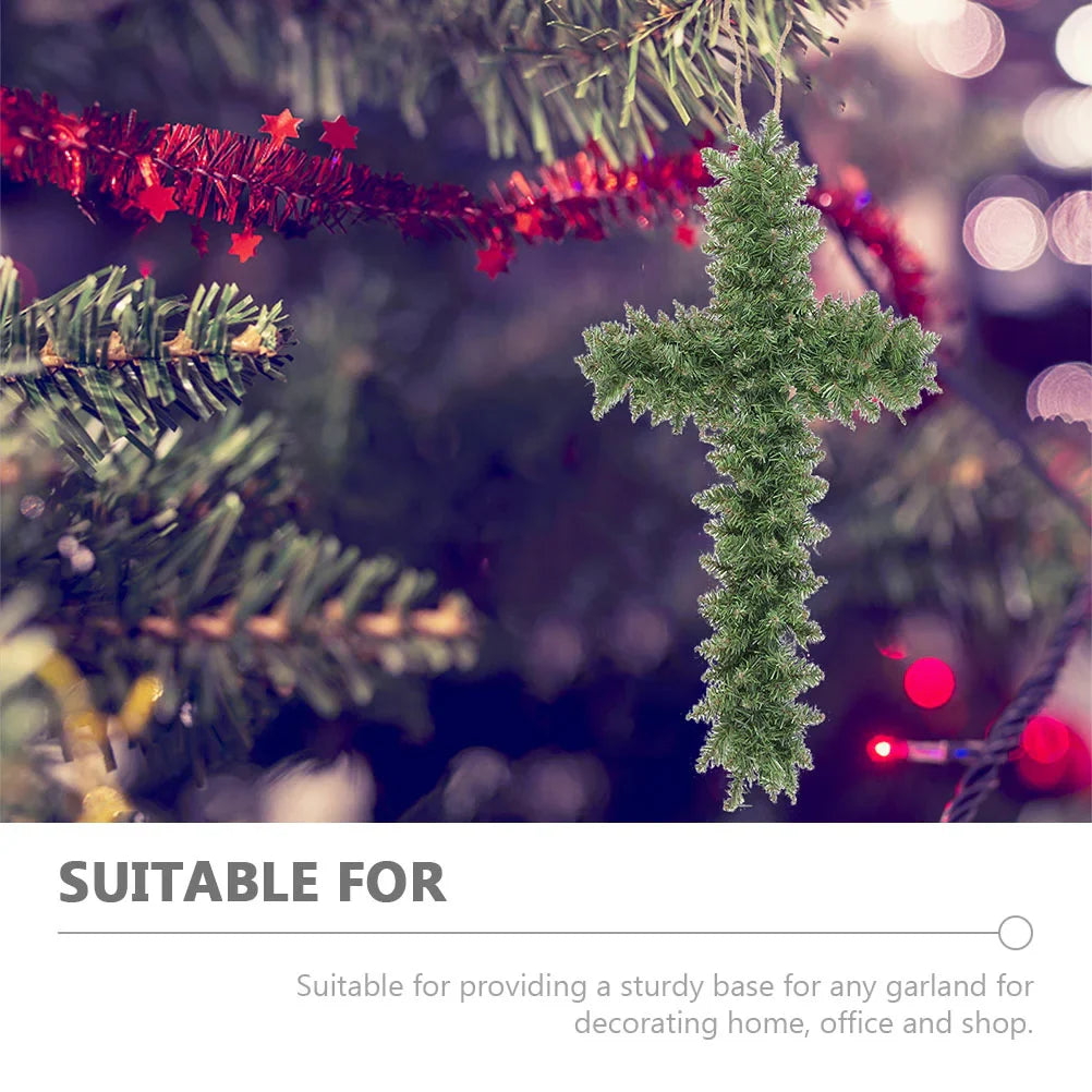 Wreath Form Iron Cross Frame  3-Piece