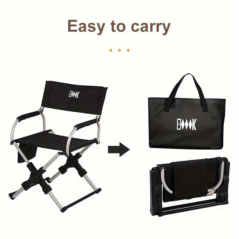 Ergonomic Folding Aluminum Chair for Outdoor Use