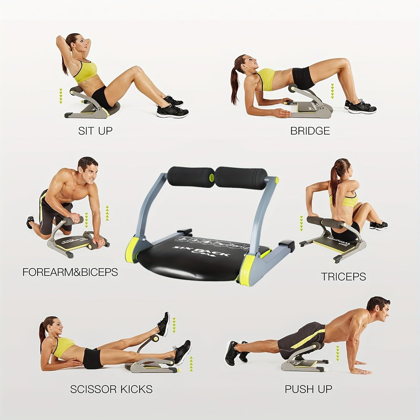 Sit Up Core Trainer Stainless Steel