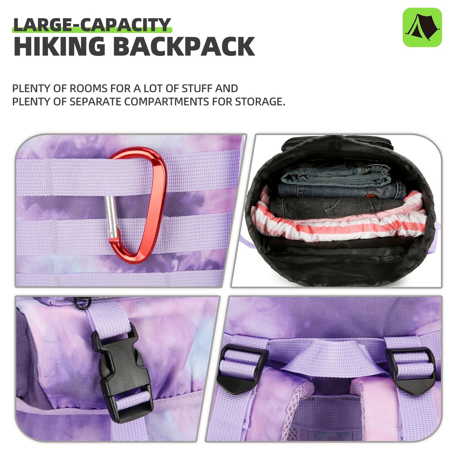 Hiking Backpack Large Capacity Daypack