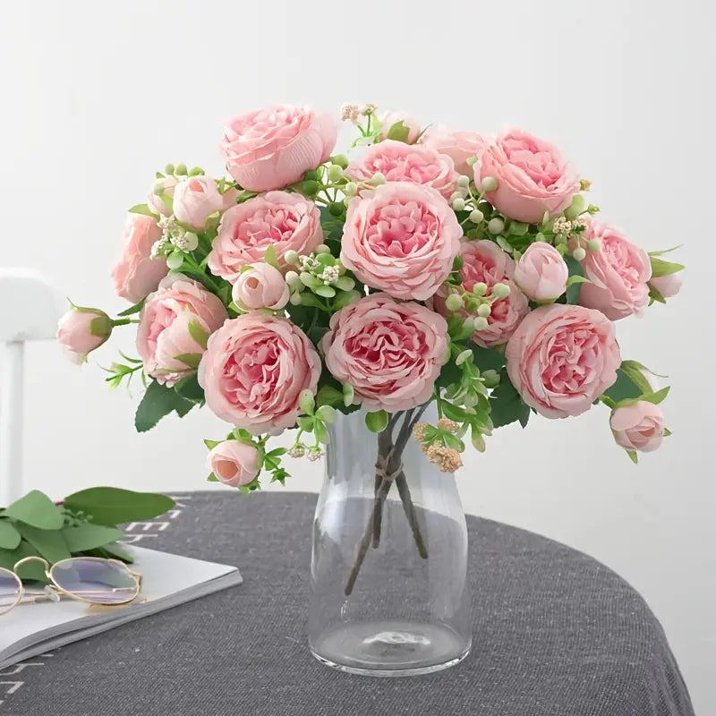 Realistic Light Pink Artificial Peony - Lifelike Home and Wedding Décor
