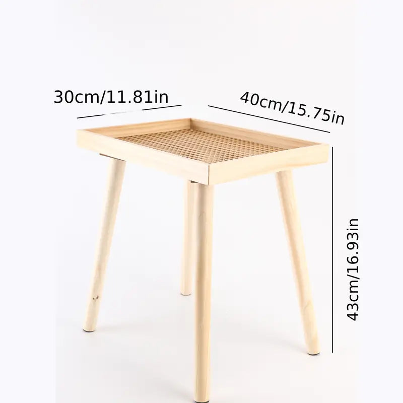 Create a cozy nook with the Solid Rattan Side Table, a testament to craftsmanship
