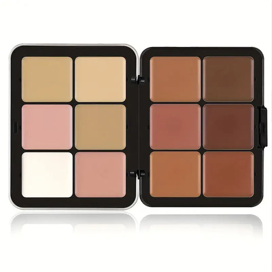 12 Color Correcting Concealer Long Lasting Full Coverage Cream Foundation Palette