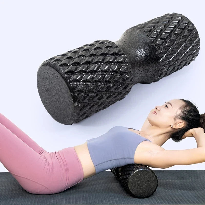 Fitness Foam Roller Yoga Block for Muscle Relief (Black)