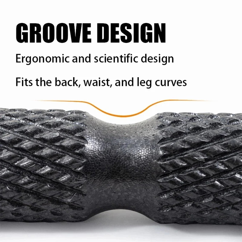 Fitness Foam Roller Yoga Block for Muscle Relief (Black)