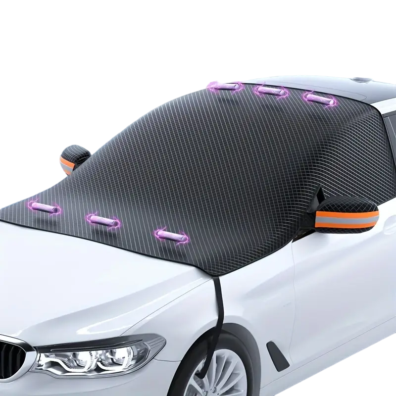 Premium Car Snow Cover - Magnetic Front Windshield Sunshade