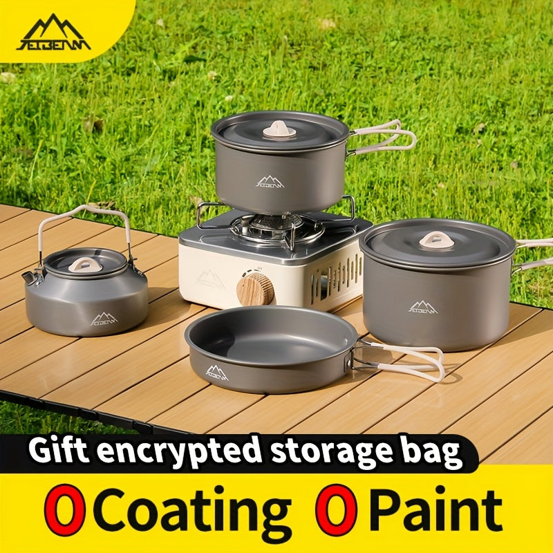 Camping Kitchen Set for 4-Person Cooking (9pcs)