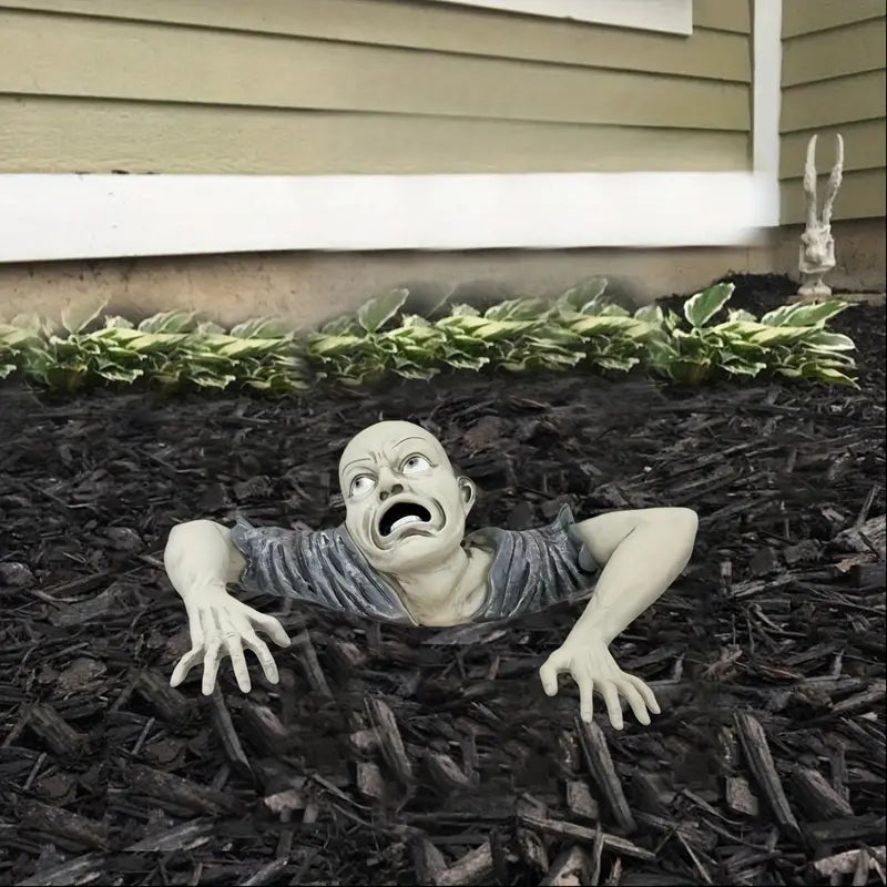 Swamp Zombie Figurine - Creepy Crawling Undead Resin Statue