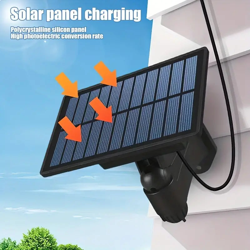 Double Head Solar Hanging Light Motion Sensor - LED Pendant Lamp with Remote Control