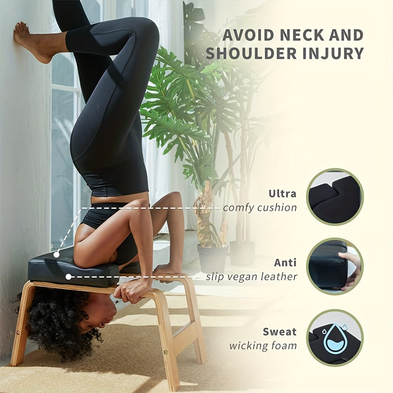 Yoga Headstand Bench with PU Foam Support