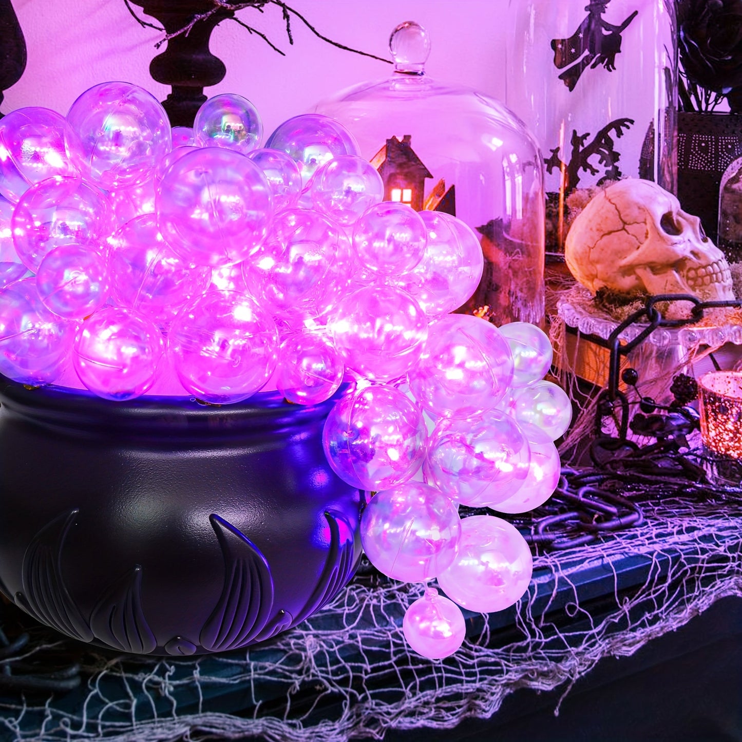 Patio Halloween Witch Cauldron Set