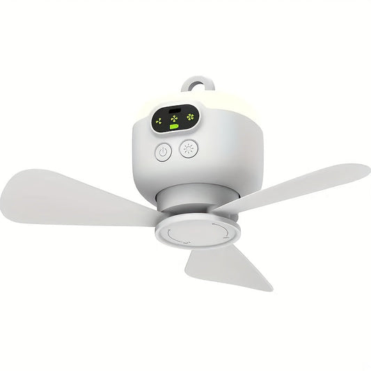 Ceiling Fan USB Rechargeable with LED Light