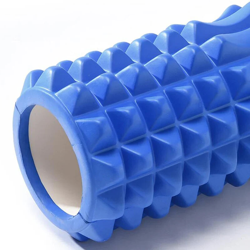 High Density Foam Roller for Deep Massage (Blue)
