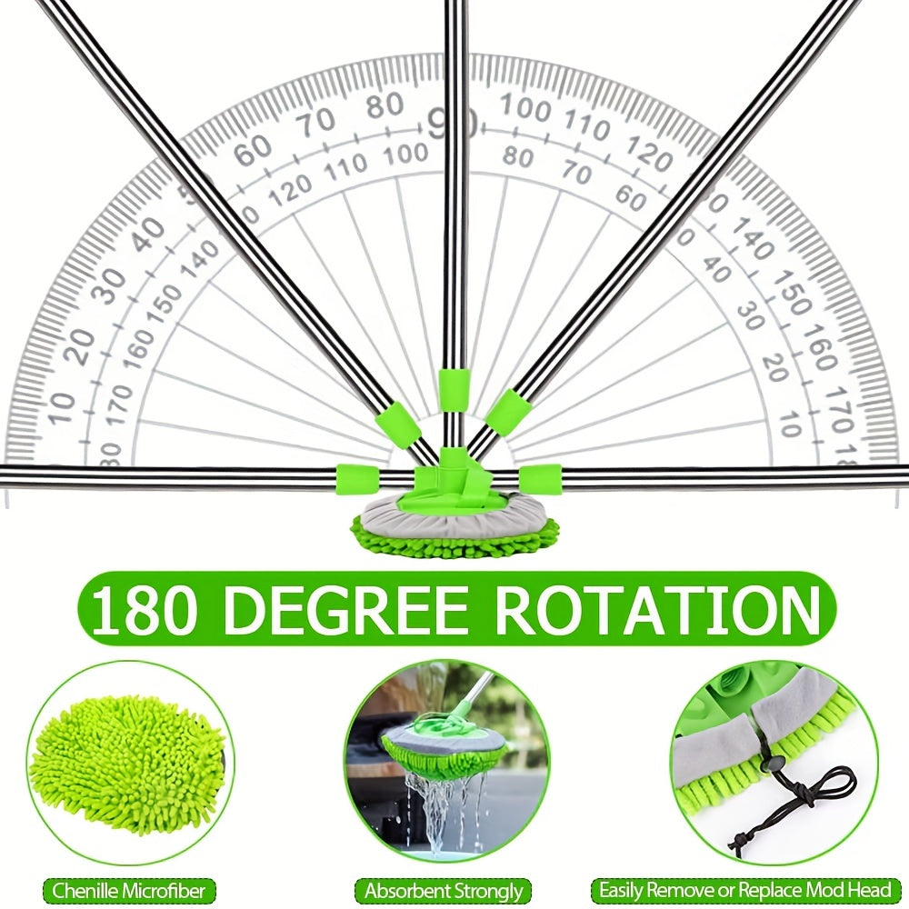 Long Handle Car Wash Brush Mop Kit