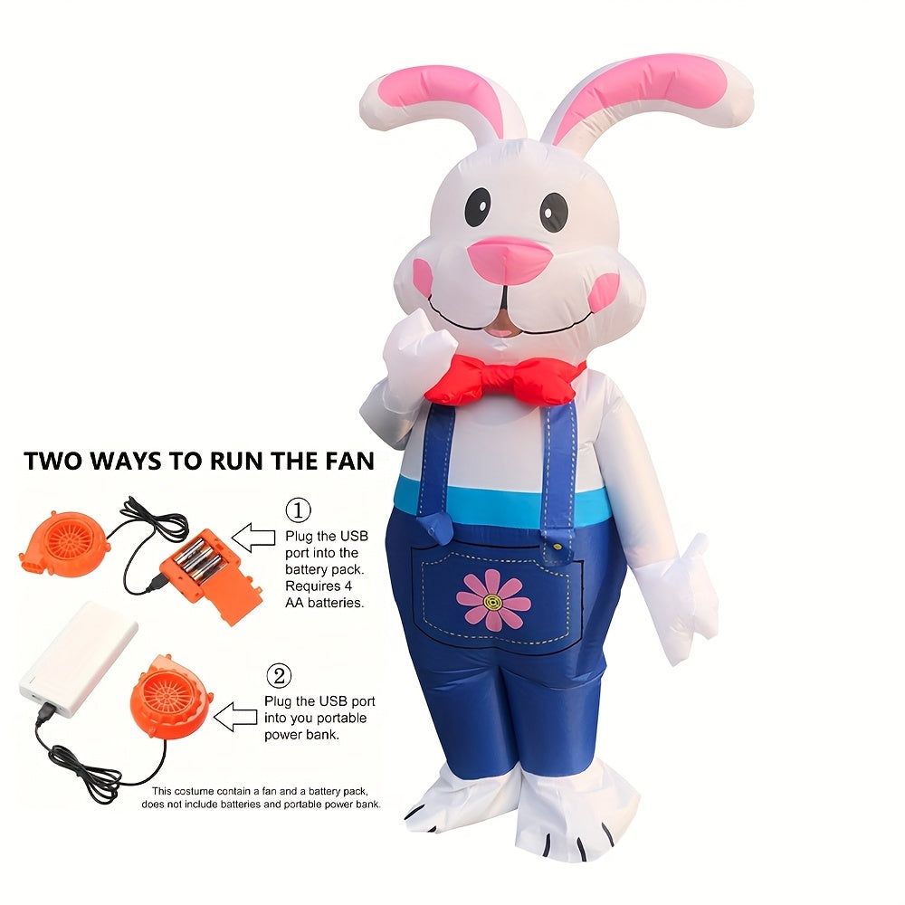 Inflatable Bunny Costume Battery/USB Powered