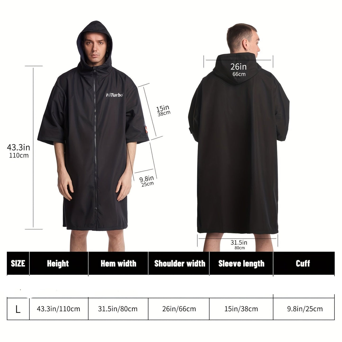 Quick Dry Hooded Surf Poncho Towel Robe