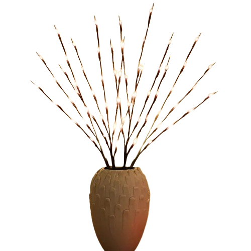 Enhance Your Celebrations with 1pc 20 LED Branch Lights | Battery-Powered Indoor Decoration Lights