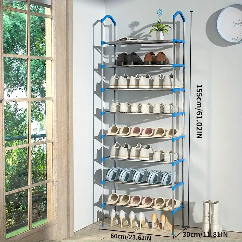 Organize your shoe collection with this multi-layer shoe rack