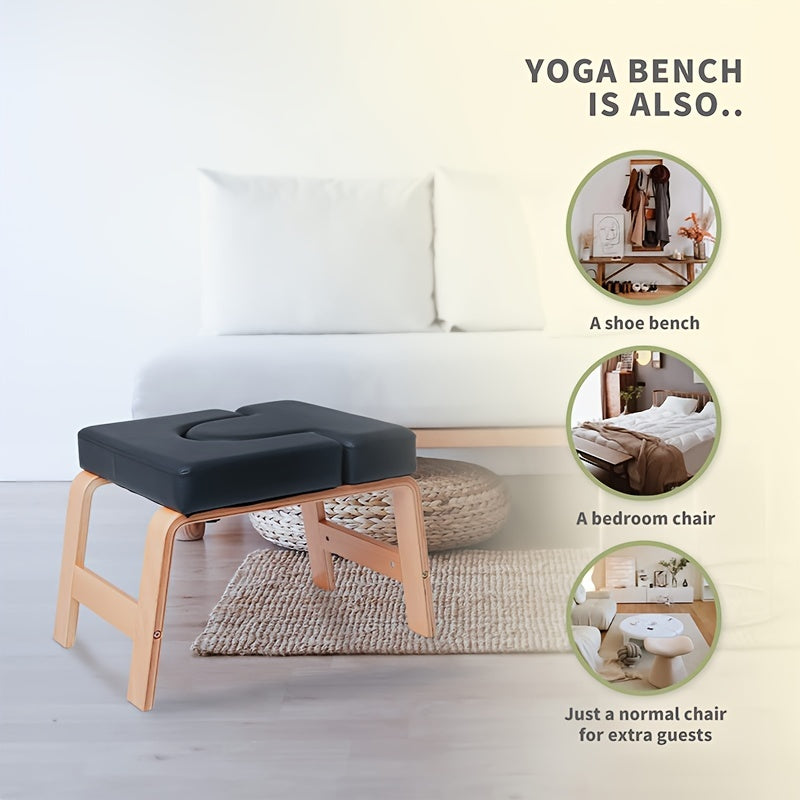 Yoga Headstand Bench with PU Foam Support