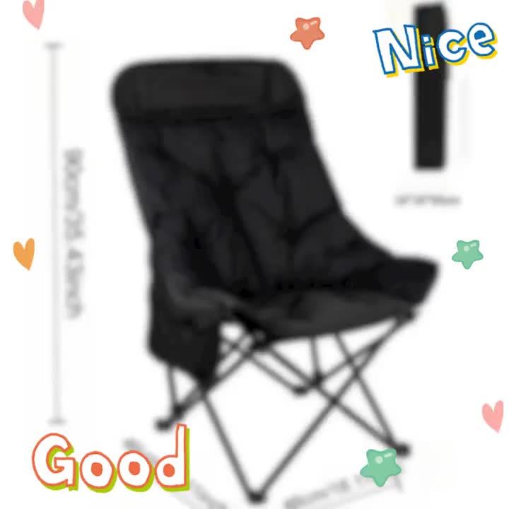 High Back Portable Folding Moon Chair