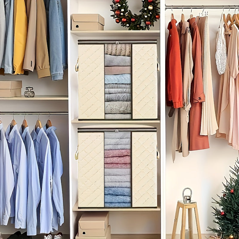 Large Foldable Storage Bins with Handles (3-Pack)