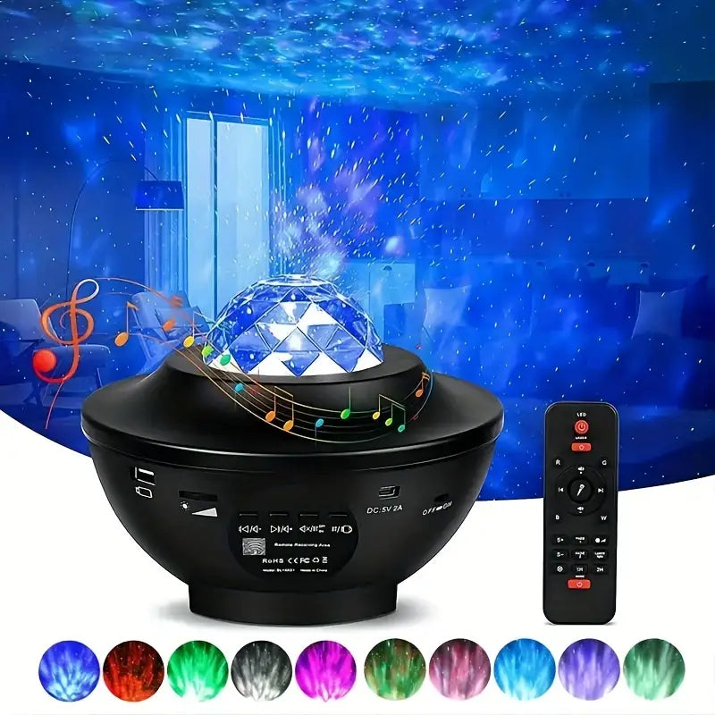 Star Projector Galaxy Projector with Remote Control - 3-in-1 Night Light