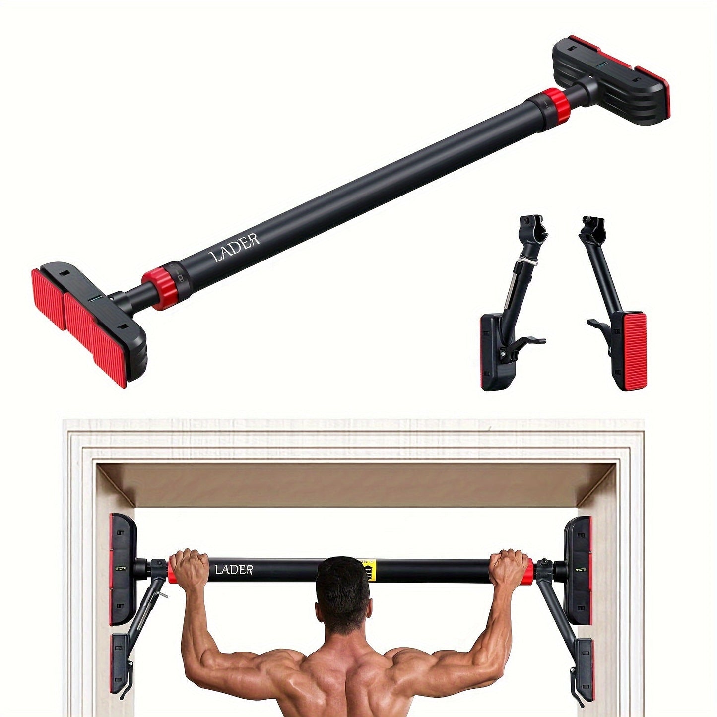 Doorway Pull-Up Bar with Support Frame