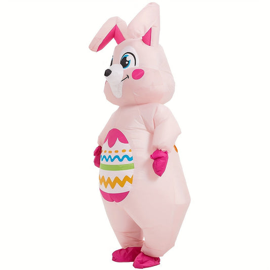 Oversized Inflatable Easter Bunny Costume USB/Battery Powered