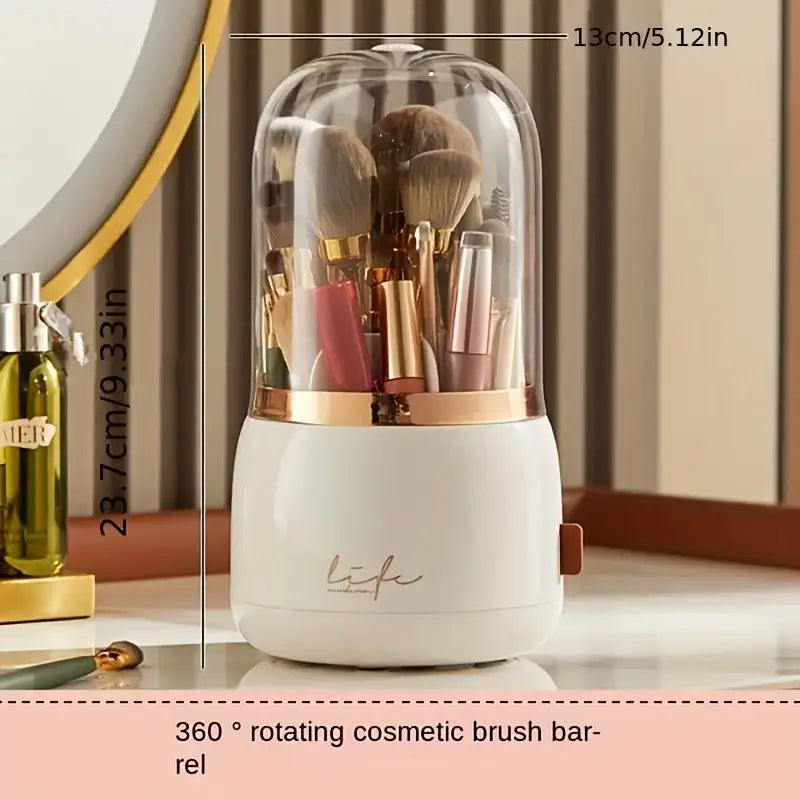 360° Rotating Makeup Brush Organiser