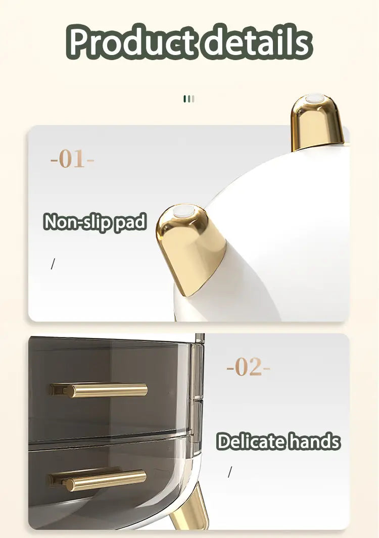 Sturdy Desktop Cosmetics Storage Box Dustproof and Waterproof Design