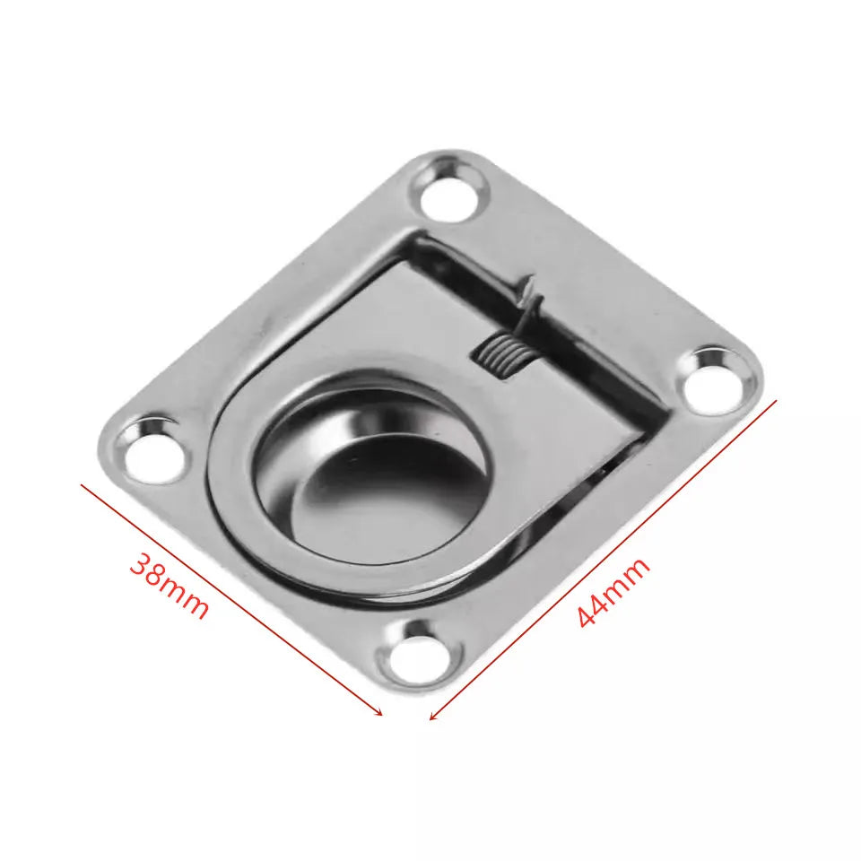 4Pcs Stainless Steel Boat Recessed Hatch Pull Handle