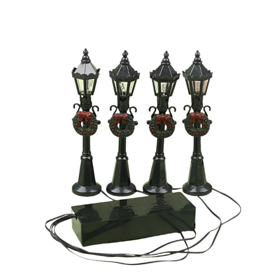 Christmas Mini Street Light Models 4-Piece