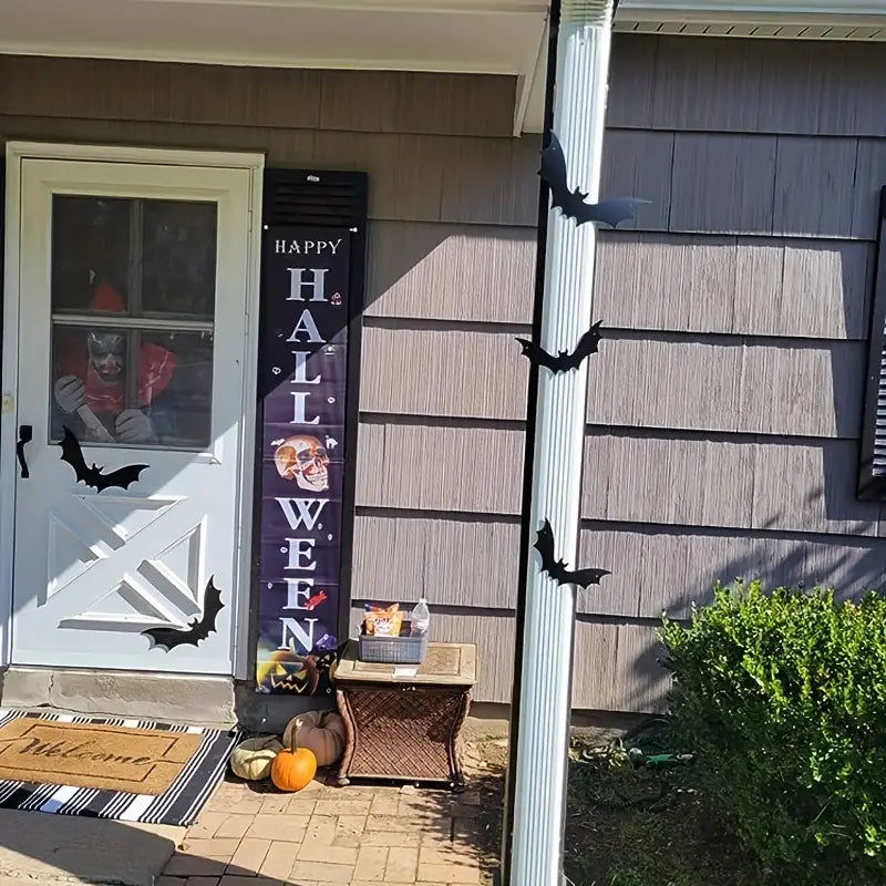 18pcs Batty Delights: Charming Halloween Hangings