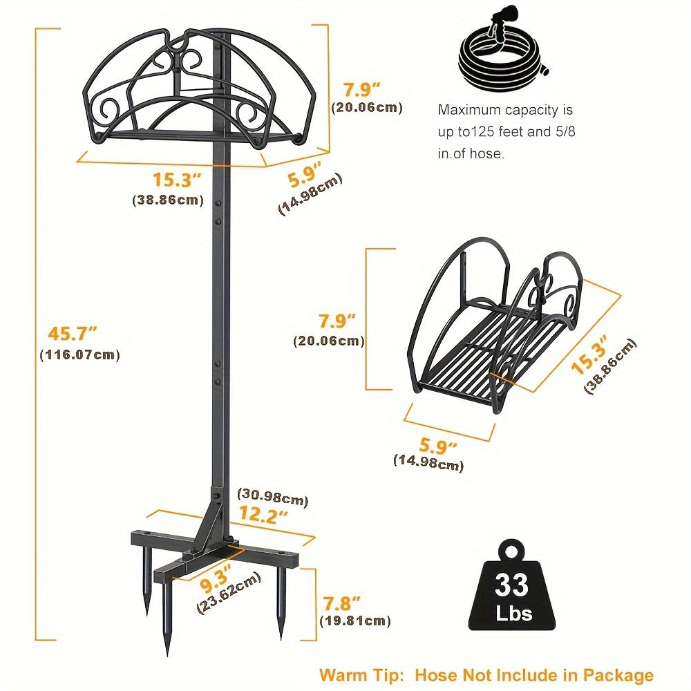 Freestanding Garden Hose Holder Rack