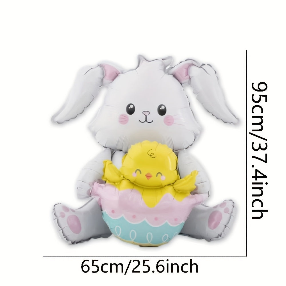Cute Sitting & Standing Bunny Balloon Easter Decoration
