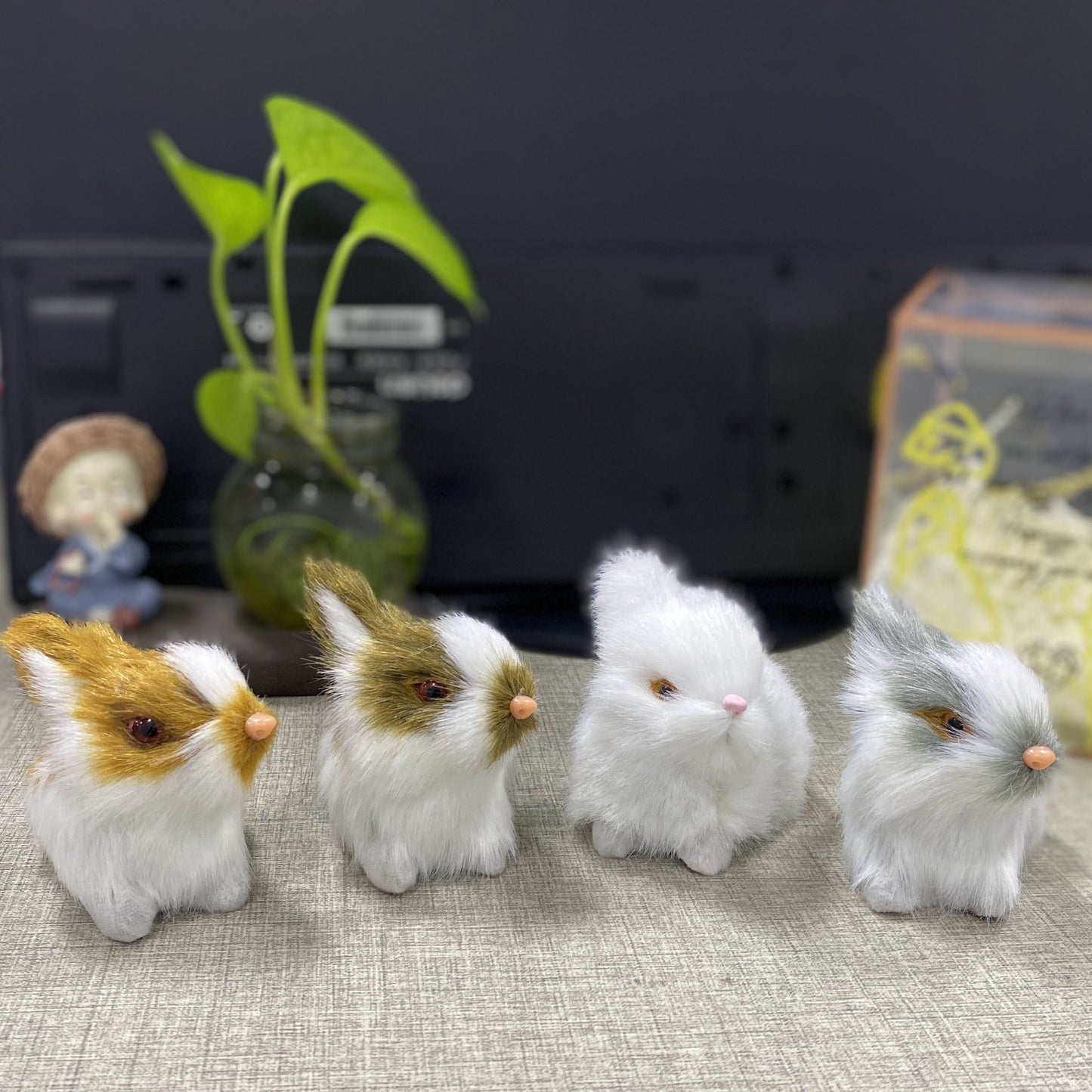 Classic Easter Bunny Decoration Battery-Free Traditional Style