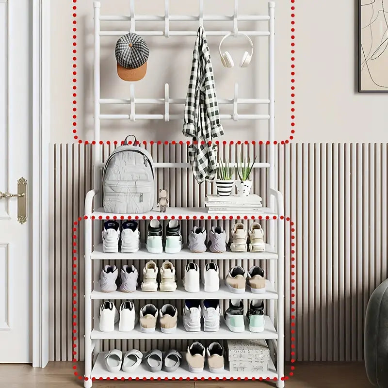 Two-in-One Wonder: A Shoe Rack and Coat Rack in Perfect Harmony