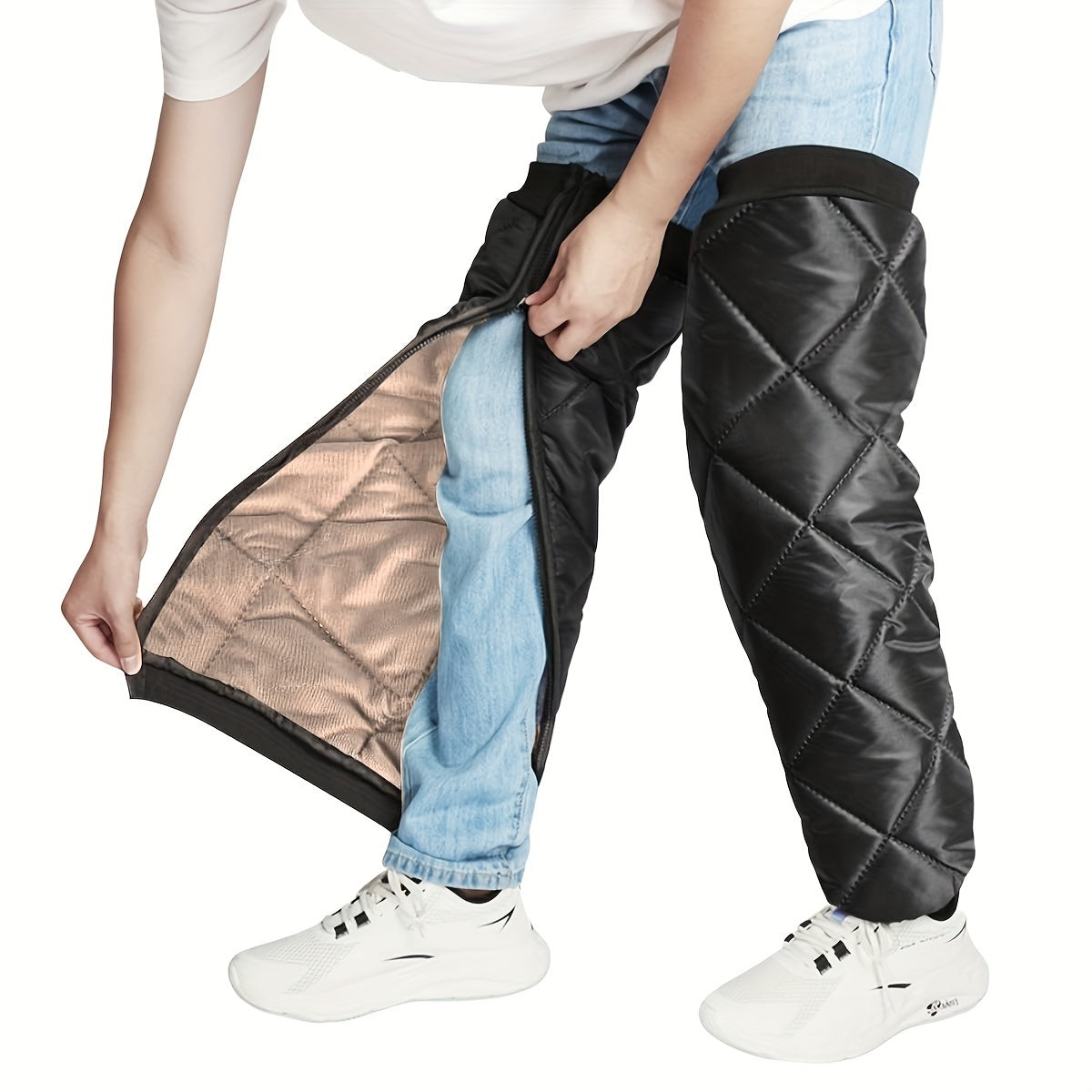 Winter Windproof Leg Shields Knee Pads Set