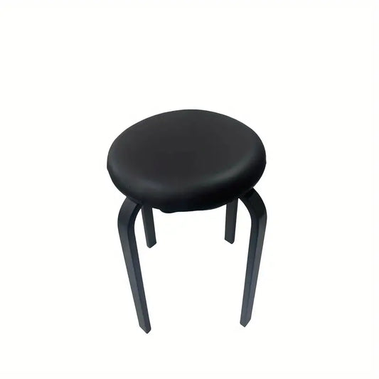 Contemporary Black Metal Vanity Stool