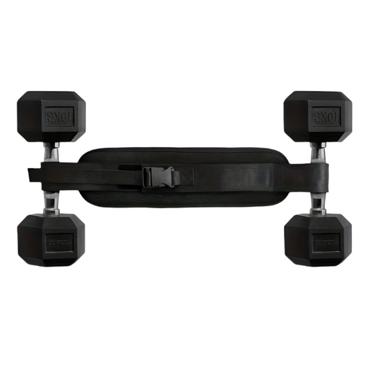 Weighted Waist Trainer Belt - Adjustable Resistance(Black)