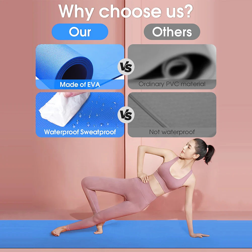 Anti-Skid EVA Yoga Mat for Fitness & Pilates (4mm)